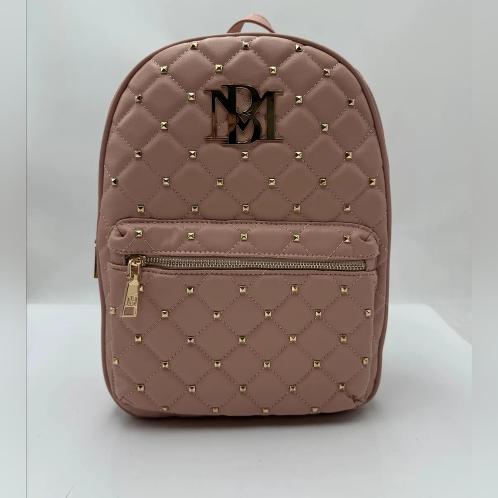 NWT Badgley Mischka Quilted & Studded Backpack